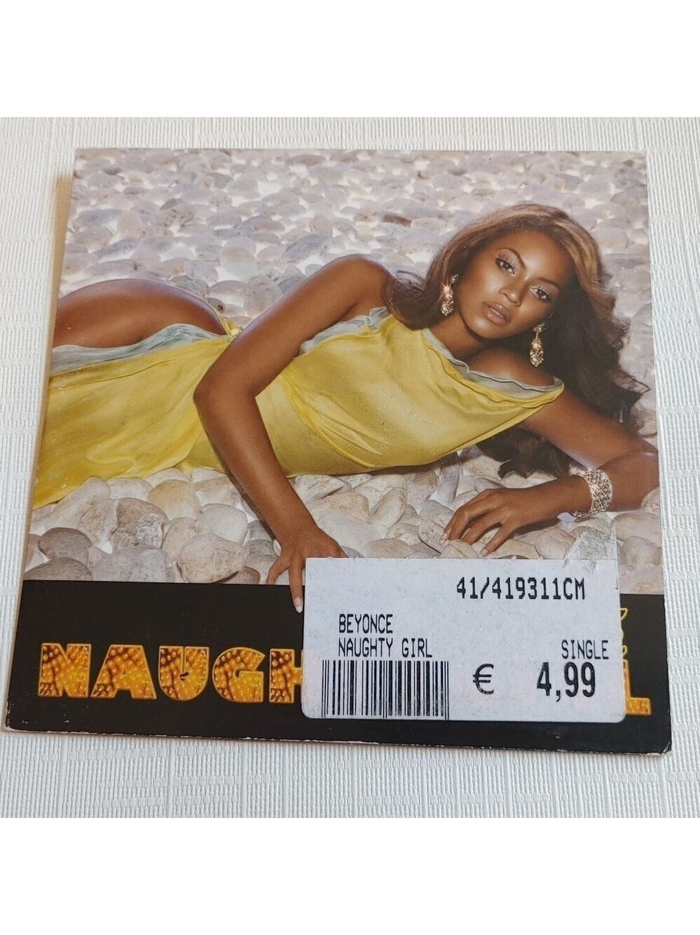 BEYONCE CD SINGLE Naughty Girl Cardboard Sleeve Packaging